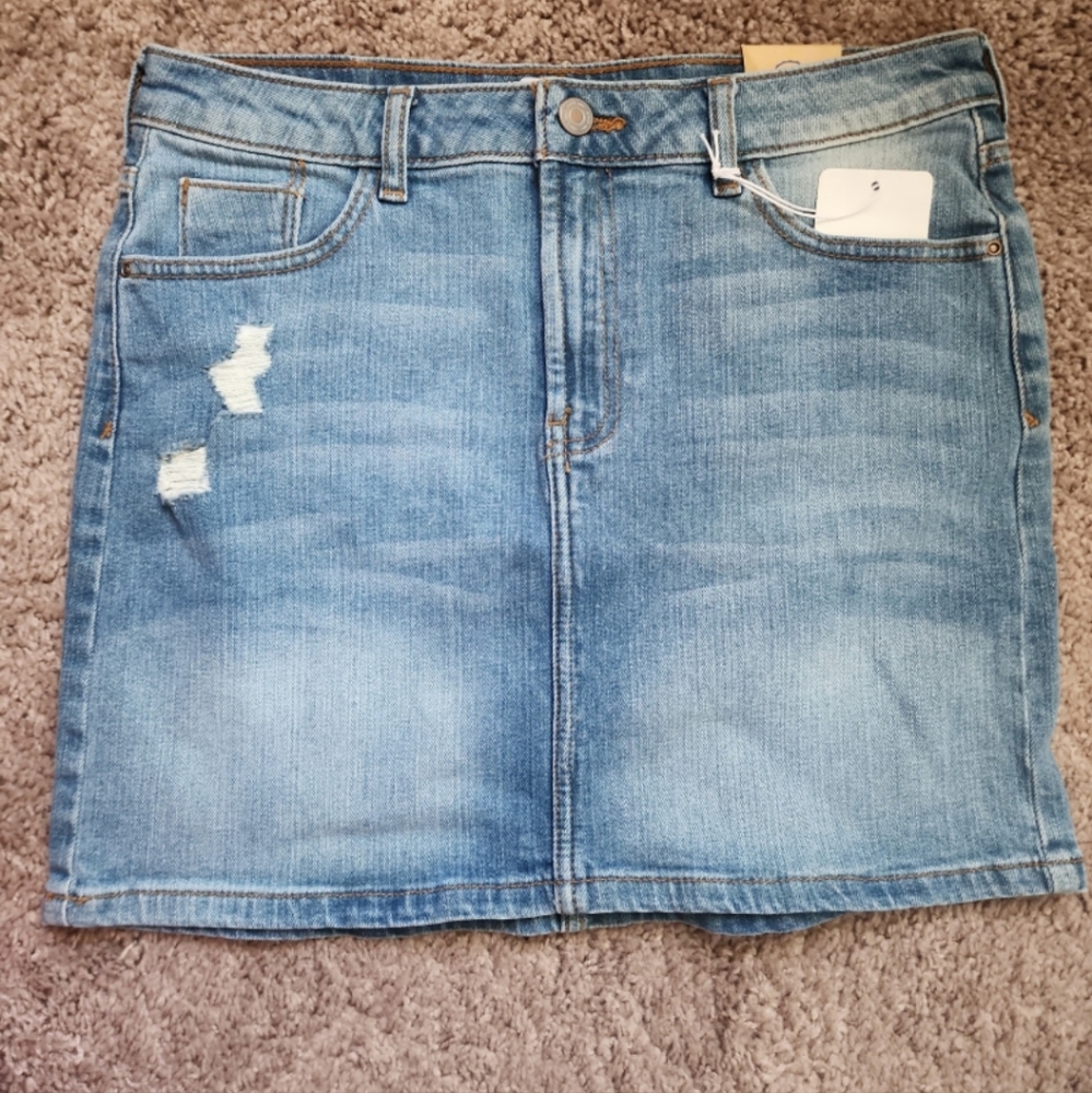 Denim Mini Skirt